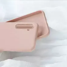 Чехол бампер для Realme 6 Anomaly Silicone Sand Pink (Песочный Розовый)