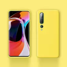 Чехол бампер для Xiaomi Mi10 Pro Anomaly Silicone Yellow (Желтый)