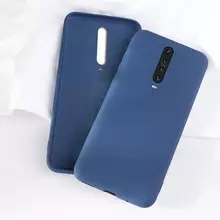 Чехол бампер для Xiaomi Redmi K30 Anomaly Silicone Blue (Синий)