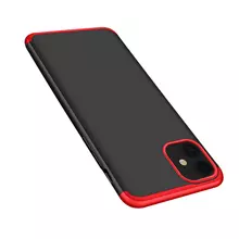 Чехол бампер для iPhone 11 GKK Dual Armor Black&Red (Черный&Красный)