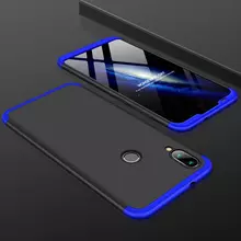Чехол бампер для Motorola Moto G8 Power GKK Dual Armor Black&Blue (Черный&Синий)
