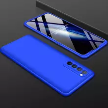 Чехол бампер для Oppo Reno 4 Pro GKK Dual Armor Blue (Синий) Чехол бампер для Oppo Reno 4 Pro GKK Dual Armor Blue (Синий)