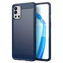 Чехол бампер для OnePlus 9R iPaky Carbon Fiber Blue (Синий) Чехол бампер для OnePlus 9R iPaky Carbon Fiber Blue (Синий)