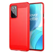 Чехол бампер для OnePlus 9 iPaky Carbon Fiber Red (Красный) Чехол бампер для OnePlus 9 iPaky Carbon Fiber Red (Красный)