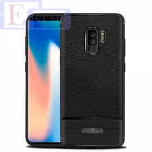Чехол бампер для Samsung Galaxy S9 Plus idools Leather Fit Black (Черный) Чехол бампер для Samsung Galaxy S9 Plus idools Leather Fit Black (Черный)