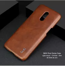 Чехол бампер для OnePlus 7 Imak Leather Fit Brown (Коричневый) Чехол бампер для OnePlus 7 Imak Leather Fit Brown (Коричневый)