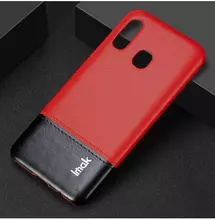 Чехол бампер для Samsung Galaxy A30 Imak Leather Fit Black&Red (Черный&Красный) Чехол бампер для Samsung Galaxy A30 Imak Leather Fit Black&Red (Черный&Красный)