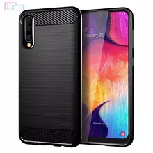Чехол бампер для Samsung Galaxy A50 iPaky Carbon Fiber Black (Черный) Чехол бампер для Samsung Galaxy A50 iPaky Carbon Fiber Black (Черный)