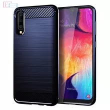 Чехол бампер для Samsung Galaxy A50 iPaky Carbon Fiber Blue (Синий) Чехол бампер для Samsung Galaxy A50 iPaky Carbon Fiber Blue (Синий)