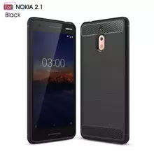 Чехол бампер для Nokia 2.1 iPaky Carbon Fiber Black (Черный) Чехол бампер для Nokia 2.1 iPaky Carbon Fiber Black (Черный)