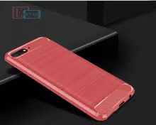 Чехол бампер для Huawei Honor 7A iPaky Carbon Fiber Red (Красный) Чехол бампер для Huawei Honor 7A iPaky Carbon Fiber Red (Красный)