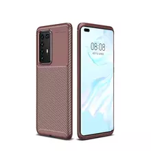Чехол бампер для Huawei P40 Ipaky Lasy Brown (Коричневый)