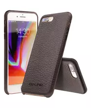 Чехол бампер для iPhone 8 Plus Qialino Tumbled Dark Brown (Темно Коричневый) Чехол бампер для iPhone 8 Plus Qialino Tumbled Dark Brown (Темно Коричневый)