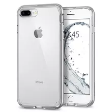 Чехол бампер для iPhone 8 Plus Spigen Neo Hybrid Crystal 2 Satin Silver (Атласное Серебро)