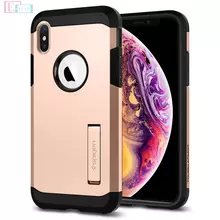 Чехол бампер для iPhone Xs Spigen Tough Armor Blush Gold (Румяное золото) Чехол бампер для iPhone Xs Spigen Tough Armor Blush Gold (Румяное золото)