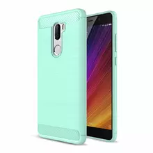 Чехол бампер для Xiaomi Mi5S Plus iPaky Carbon Fiber Mint (Мятный)