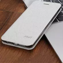 Чехол книжка для Motorola One Fusion Plus Mofi Crystal Silver (Серебристый) Чехол книжка для Motorola One Fusion Plus Mofi Crystal Silver (Серебристый)