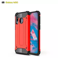 Чехол бампер для Samsung Galaxy M30 Rugged Hybrid Tough Armor Red (Красный) Чехол бампер для Samsung Galaxy M30 Rugged Hybrid Tough Armor Red (Красный)
