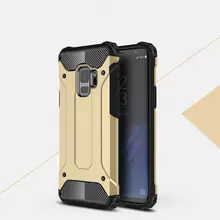 Чехол бампер для Samsung Galaxy S9 Plus Rugged Hybrid Tough Armor Gold (Золотой)