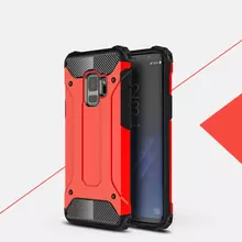 Чехол бампер для Samsung Galaxy S9 Plus Rugged Hybrid Tough Armor Red (Красный)