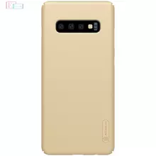 Чехол бампер для Samsung Galaxy S10 Plus Nillkin Super Frosted Shield Gold (Золотой)
