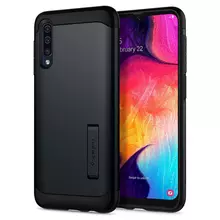 Чехол бампер для Samsung Galaxy A50 Spigen Slim Armor Metal Slate (Металлический) Чехол бампер для Samsung Galaxy A50 Spigen Slim Armor Metal Slate (Металлический)