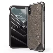Чехол бампер для iPhone Xs X-Doria Defense Lux Dark Glitter (Темный блеск) Чехол бампер для iPhone Xs X-Doria Defense Lux Dark Glitter (Темный блеск)
