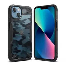 Чехол бампер для iPhone 13 Mini Ringke Fusion-X Design Camo Black (Камуфляж Черный) FX540E73 Чехол бампер для iPhone 13 Mini Ringke Fusion-X Design Camo Black (Камуфляж Черный) FX540E73