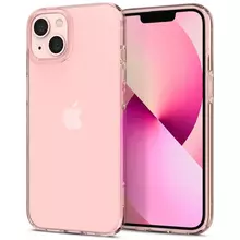 Чехол бампер для iPhone 13 Mini Spigen Crystal Flex Rose Crystal (Розовый Кристальный) ACS03349