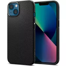 Чехол бампер для iPhone 13 Mini Spigen Liquid Air Matte Black (Черный) ACS03315
