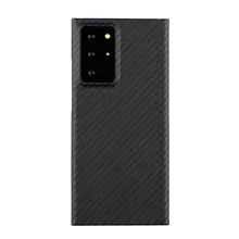 Чехол бампер для Samsung Galaxy Note 20 Anomaly Carbon Plaid (Открытый модуль камеры) Red (Красный)