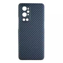 Чехол бампер для OnePlus 9 Pro Anomaly Carbon Plaid (Закрытый модуль камеры) Blue (Синий)