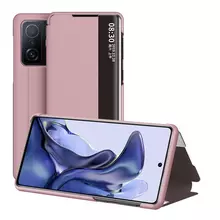 Чехол книжка для Xiaomi 11T Anomaly Smart Window Rose Gold (Розовое золото) Чехол книжка для Xiaomi 11T Anomaly Smart Window Rose Gold (Розовое золото)
