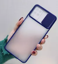 Чехол бампер для Samsung Galaxy M62 Anomaly CamShield Blue (Синий) Чехол бампер для Samsung Galaxy M62 Anomaly CamShield Blue (Синий)