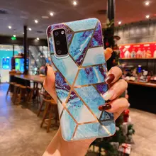 Чехол бампер для Samsung Galaxy M62 Anomaly Marble Plating Blue Trapezium (Синяя Трапеция) Чехол бампер для Samsung Galaxy M62 Anomaly Marble Plating Blue Trapezium (Синяя Трапеция)