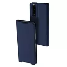 Чехол книжка для Sony Xperia 5 III Dux Ducis Skin Pro Blue (Синий) Чехол книжка для Sony Xperia 5 III Dux Ducis Skin Pro Blue (Синий)