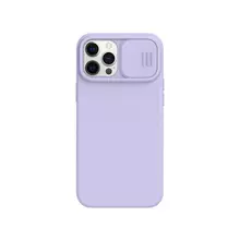 Чехол бампер для iPhone 12 / iPhone 12 Pro Nillkin CamShield Silky Silicone Misty Purple (Туманный Фиолетовый) 6902048222472