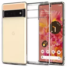 Чехол бампер для Google Pixel 6 Pro Spigen Ultra Hybrid Crystal Clear (Прозрачный) ACS03457