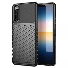 Чехол бампер для Sony Xperia 10 III Anomaly Thunder Black (Черный) Чехол бампер для Sony Xperia 10 III Anomaly Thunder Black (Черный)