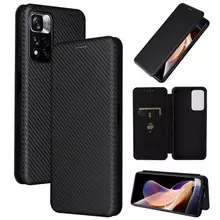 Чехол книжка для Xiaomi Poco M4 Pro 5G Anomaly Carbon Book Black (Черный) Чехол книжка для Xiaomi Poco M4 Pro 5G Anomaly Carbon Book Black (Черный)