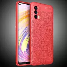 Чехол бампер для Realme V15 Anomaly Leather Fit Red (Красный)