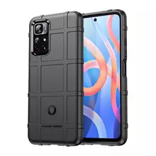 Чехол бампер для Xiaomi Poco M4 Pro 5G Anomaly Rugged Shield Black (Черный)