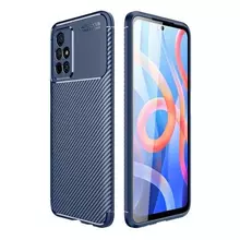 Чехол бампер для Xiaomi Poco M4 Pro 5G Ipaky Lasy Blue (Синий)