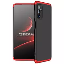 Ультратонкий чохол бампер для Samsung Galaxy M52 GKK Dual Armor Black / Red (Чорний / Червоний)