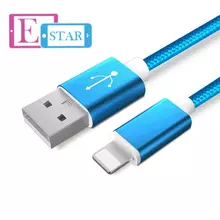 Кабель для зарядки и передачи данных Anomaly тканевая оплетка USB LightNing для смартфонов и телефона 1 м Light Blue (Голубой) Кабель для зарядки и передачи данных Anomaly тканевая оплетка USB LightNing для смартфонов и телефона 1 м Light Blue (Голубой)