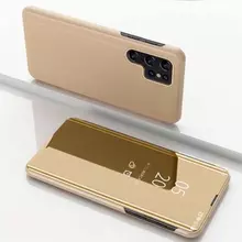 Інтерактивна чохол книжка для Samsung Galaxy S22 Ultra Anomaly Clear View Gold (Золотий) Інтерактивна чохол книжка для Samsung Galaxy S22 Ultra Anomaly Clear View Gold (Золотий)