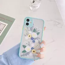 Чохол бампер для iPhone 13 Anomaly Floral Design Light Blue (Світло синій)