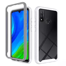 Противоударный чехол бампер для Infinix Hot 12 Pro Anomaly Hybrid 360 White / Grey (Белый / Серый)