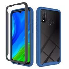 Противоударный чехол бампер для Infinix Hot 12 Pro Anomaly Hybrid 360 Black / Blue (Черный / Синий)