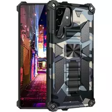 Протиударний чохол бампер для Xiaomi Poco M4 Pro Anomaly Hybrid Armor (вбудована підставка) Camo / Blue (Камуфляж / Синій) Протиударний чохол бампер для Xiaomi Poco M4 Pro Anomaly Hybrid Armor (вбудована підставка) Camo / Blue (Камуфляж / Синій)